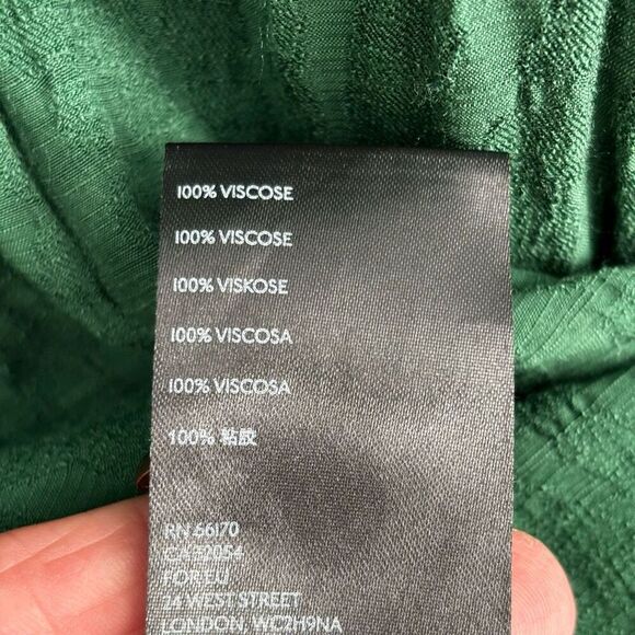 Maeve By Anthropologie Sacha Jacquard Tiered Tunic Dress Kelly Green Size Small - Picture 8 of 10